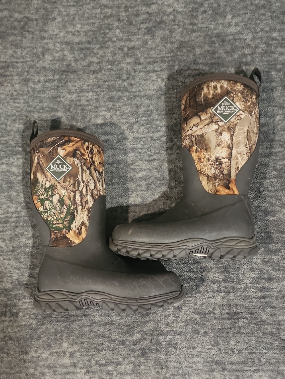The Original Muck Boot Co. Kids' Camo Waterproof Boots - Brown/Black